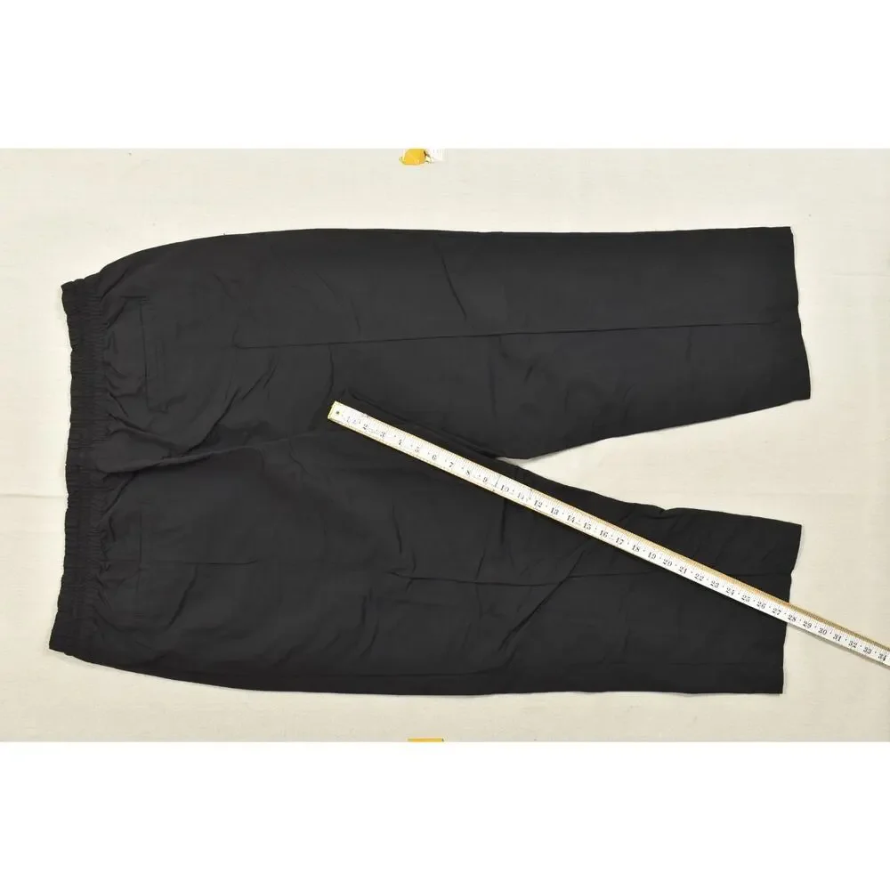 Adidas Skateboarding Men's 2XL Black Nylon Relaxed Fit Track Pants Zip Pockets
